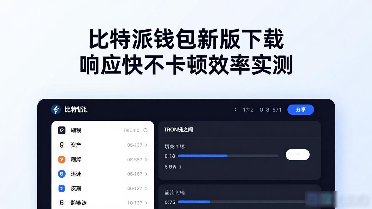 比特派钱包新版下载 响应快不卡顿效率实测