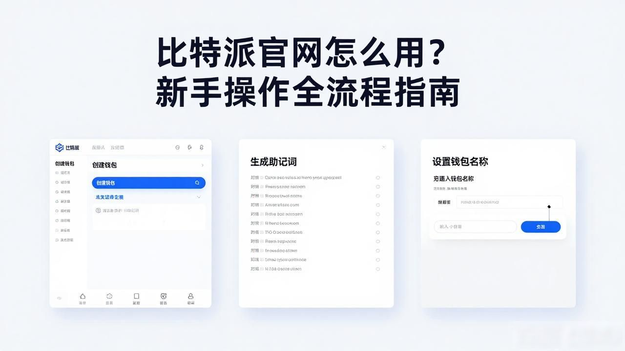 比特派官网怎么用？新手操作全流程指南