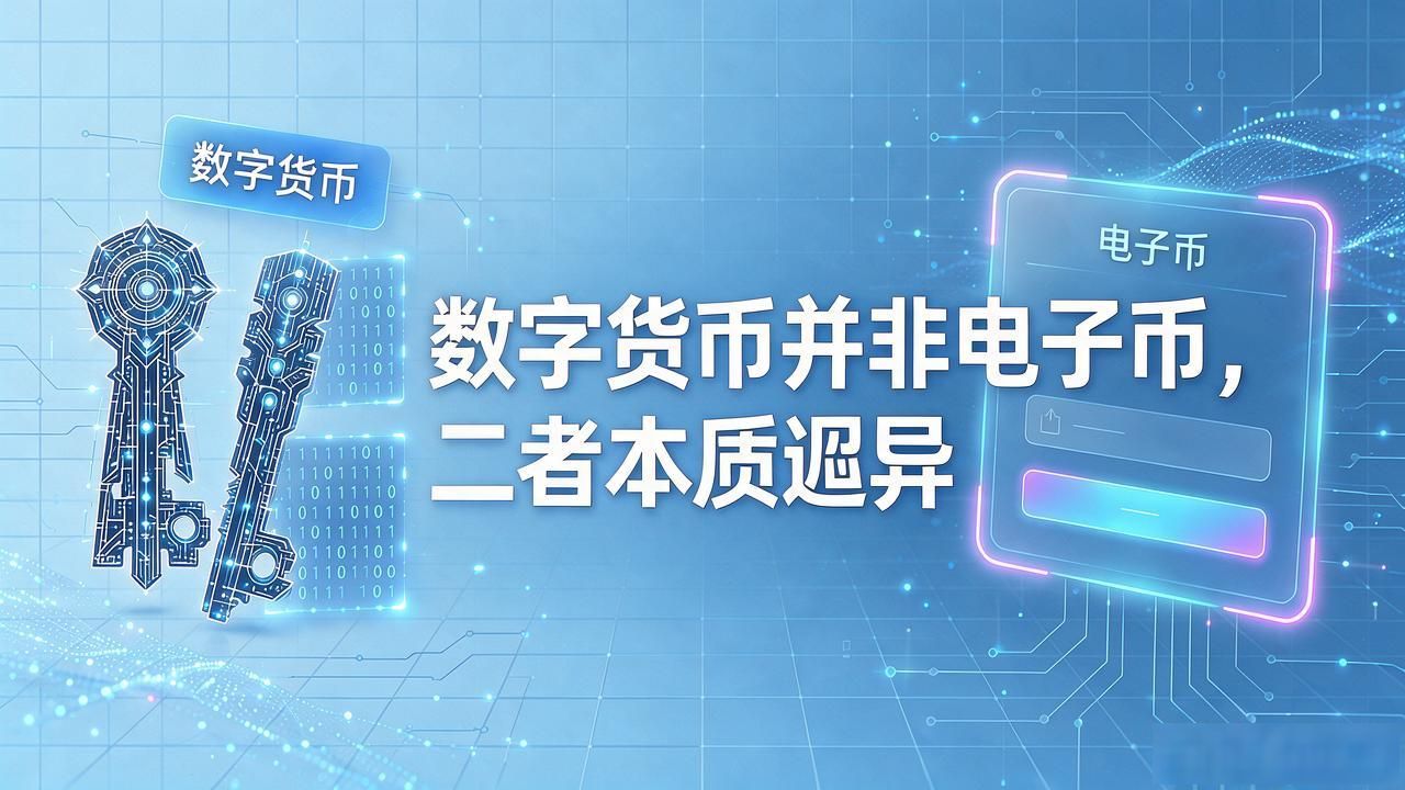 数字货币并非电子币，二者本质迥异