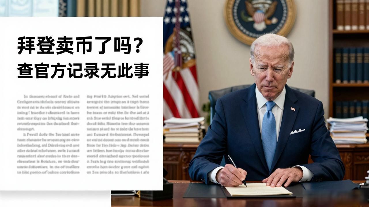 拜登卖币了吗？查官方记录无此事