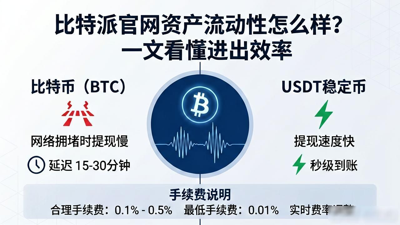 比特派官网资产流动性怎么样？一文看懂进出效率