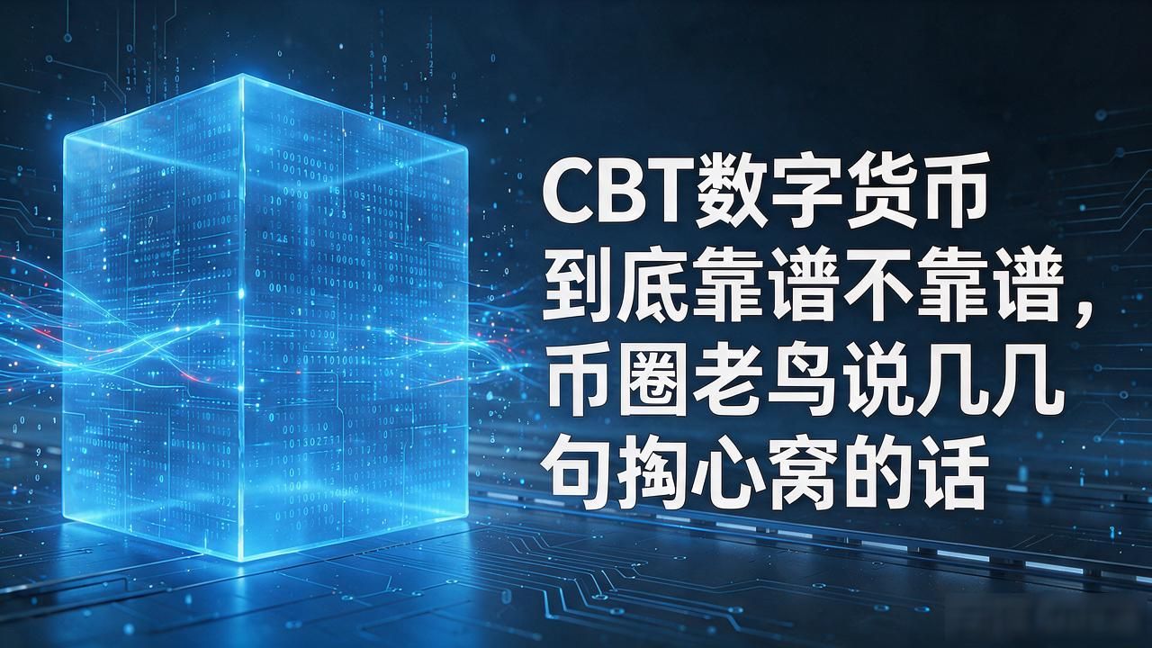 CBT数字货币到底靠谱不靠谱，币圈老鸟说几句掏心窝的话