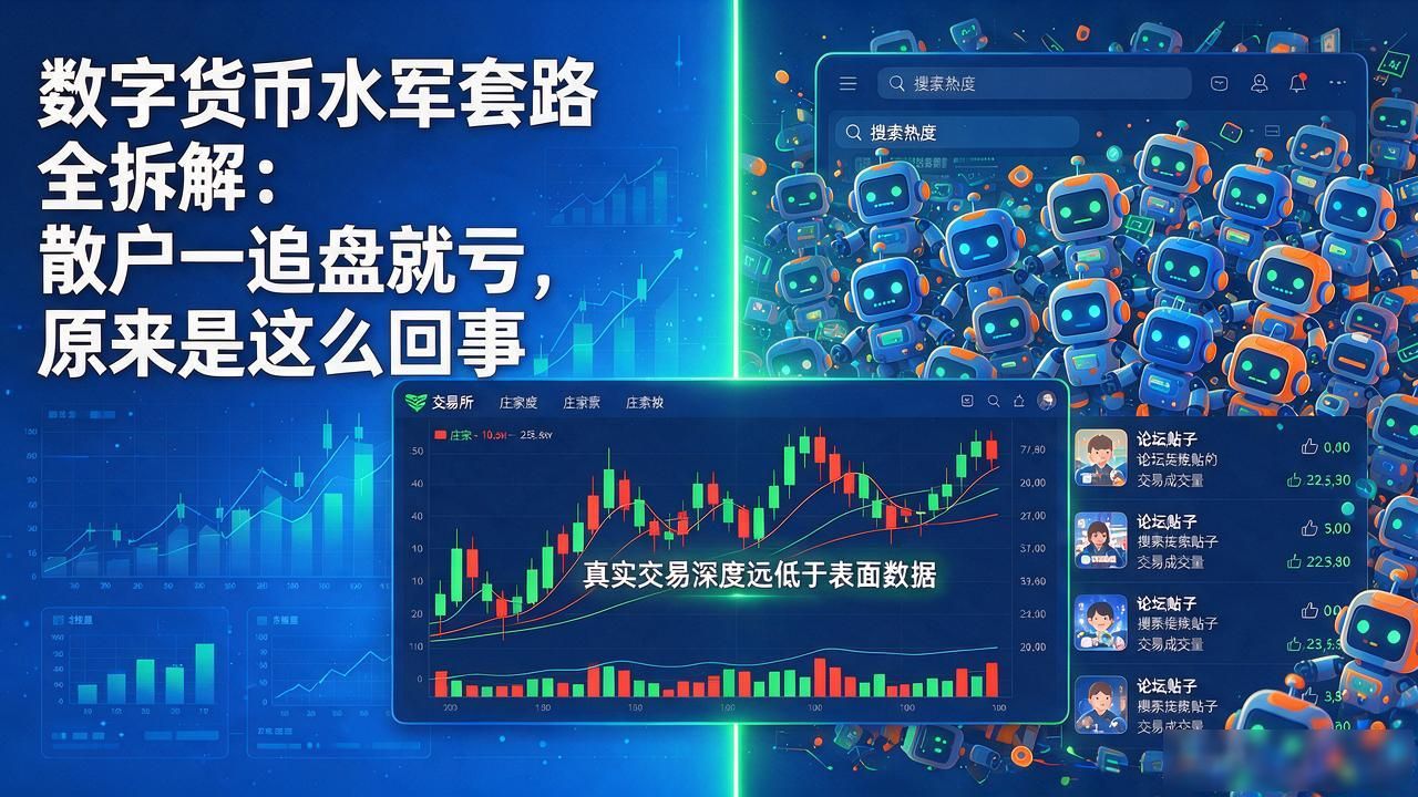 数字货币水军套路全拆解：散户一追盘就亏，原来是这么回事