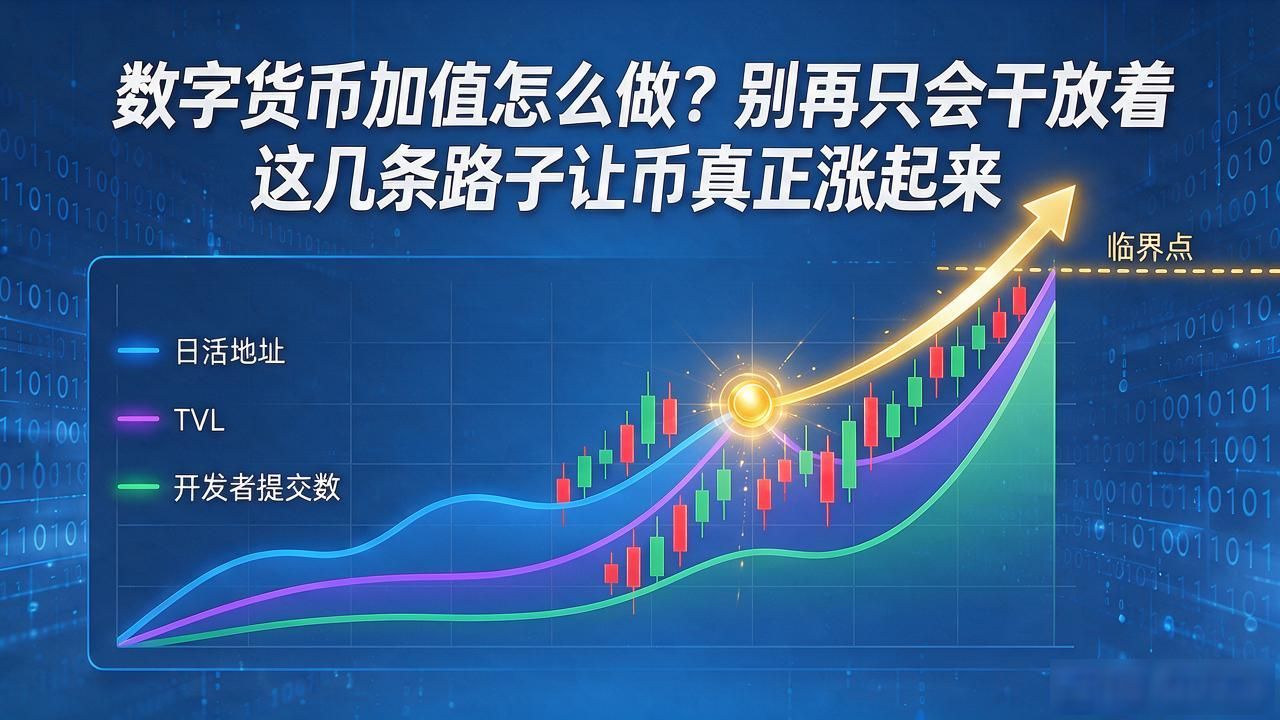 数字货币加值怎么做？别再只会干放着 这几条路子让币真正涨起来