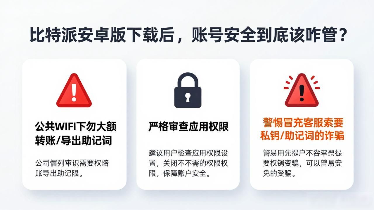 比特派安卓版下载后，账号安全到底该咋管？