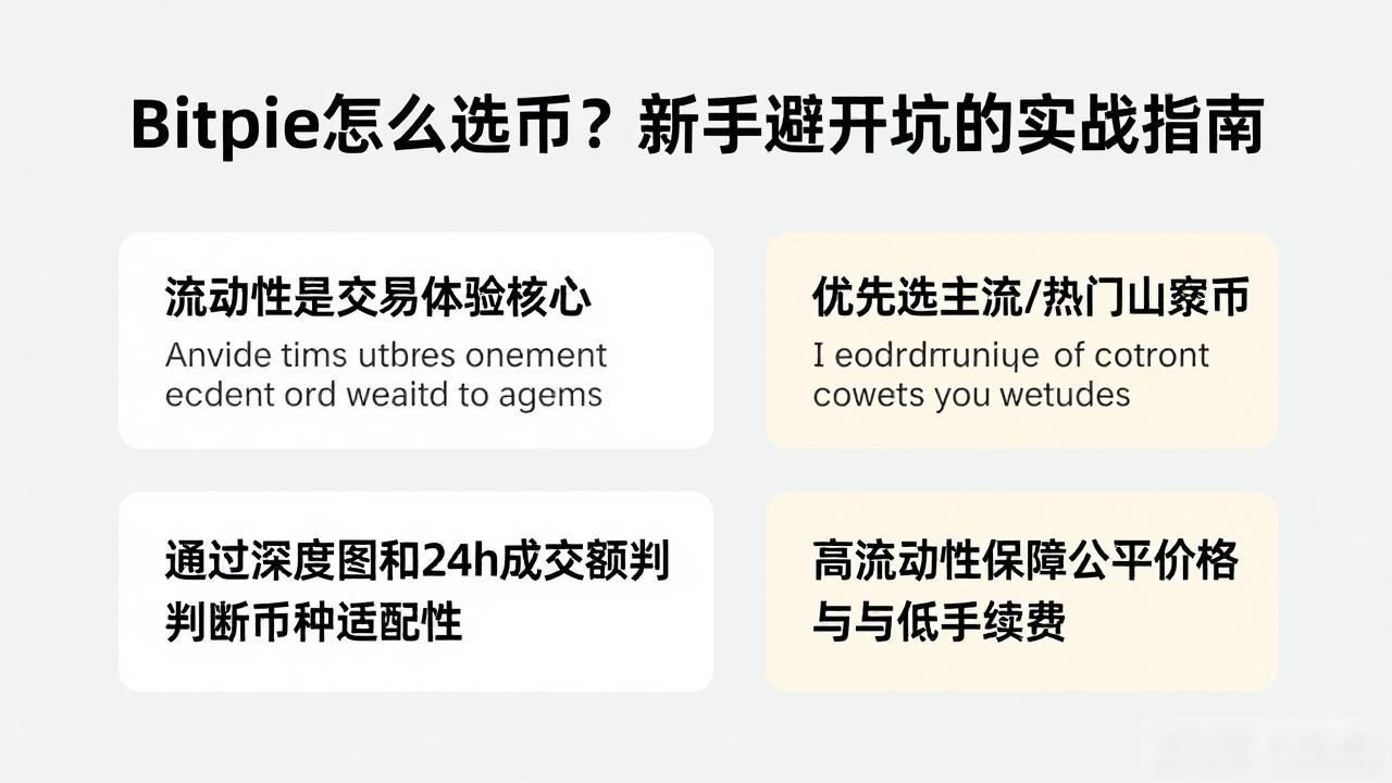 Bitpie怎么选币？新手避开坑的实战指南