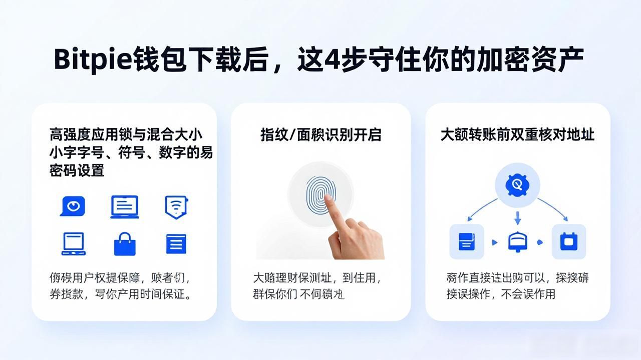 Bitpie钱包下载后，这4步守住你的加密资产