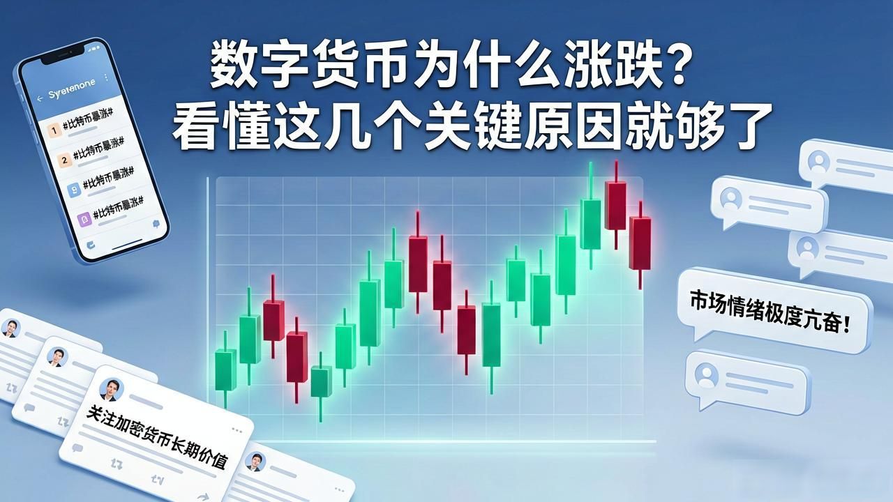 数字货币为什么涨跌？看懂这几个关键原因就够了