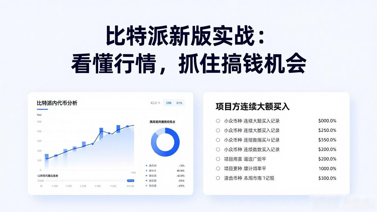 比特派新版实战：看懂行情，抓住搞钱机会