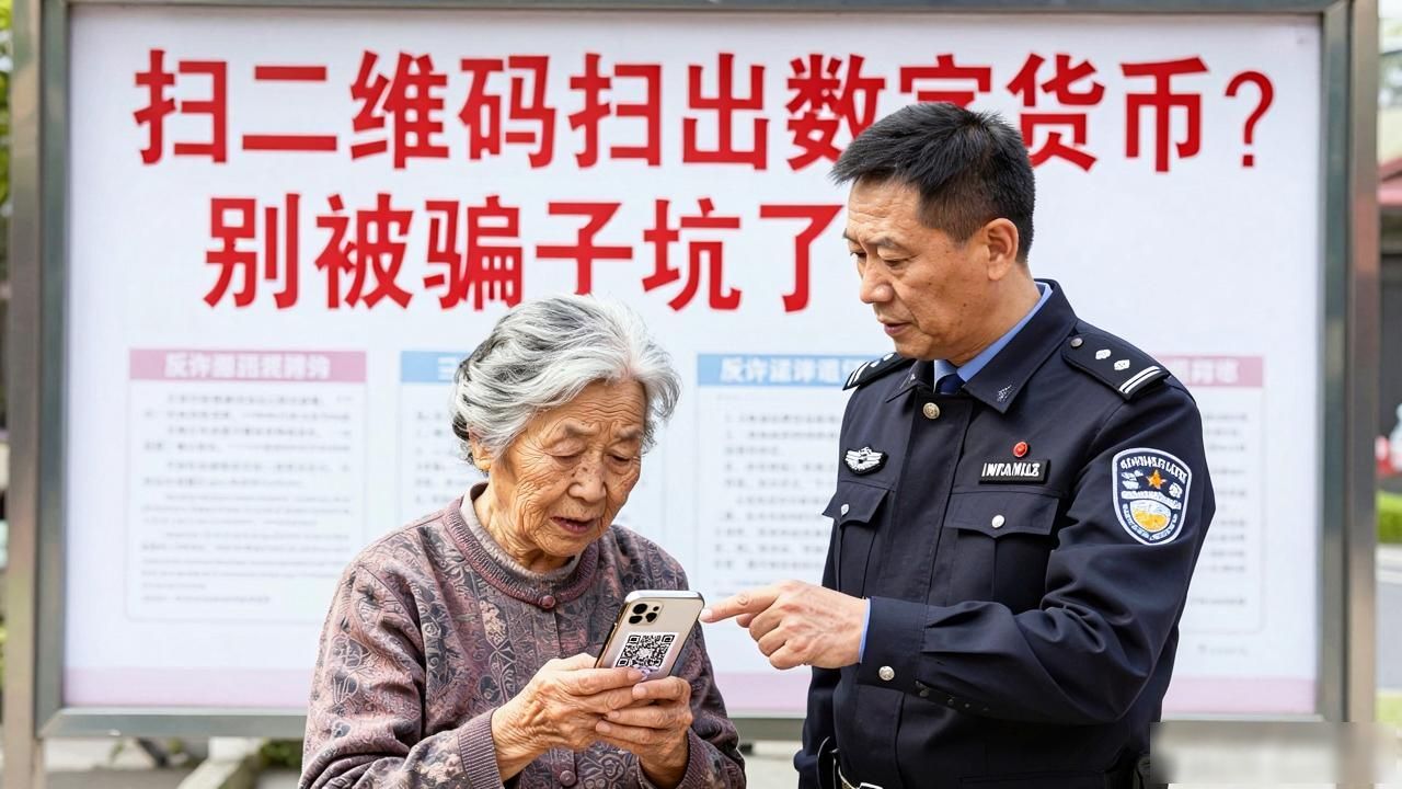 扫二维码扫出数字货币？别被骗子坑了！