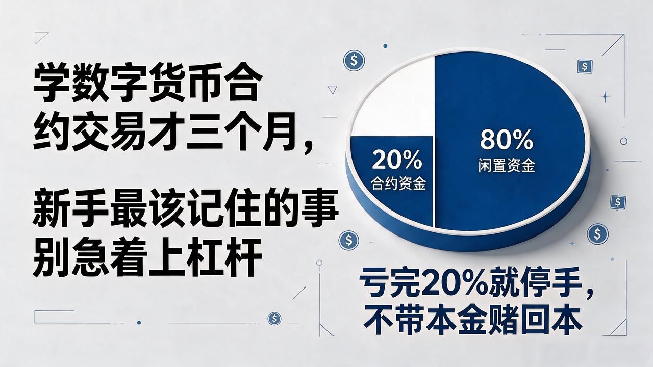 学数字货币合约交易才三个月，新手最该记住的事别急着上杠杆