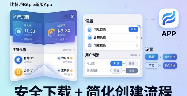 比特派Bitpie新版上线 安全下载+简化创建流程