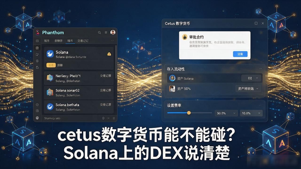 cetus数字货币能不能碰？Solana上的DEX说清楚